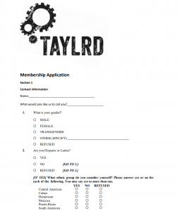 Membership Application Form