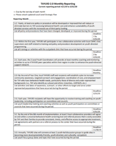 Site Monthly Reporting Form